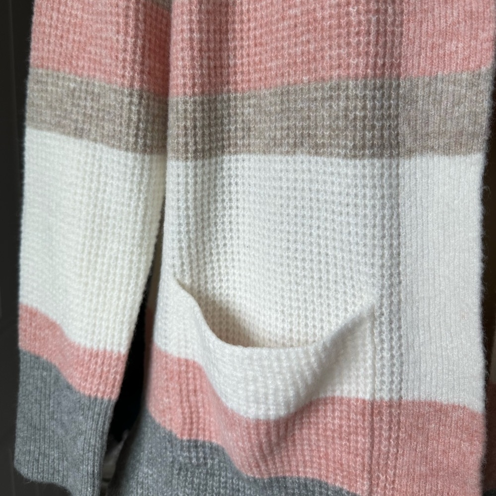 NWT Loft Striped Color Block Cardigan - Picture 4 of 11
